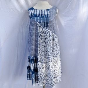 ANTHRO HOLDING HORSES Ivy Patchwork Cotton Dress